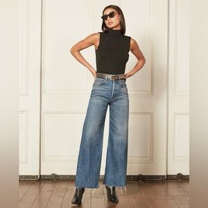 Boyish The Charley Rigid Wide Leg Jeans in Greed Wash Women’s 23